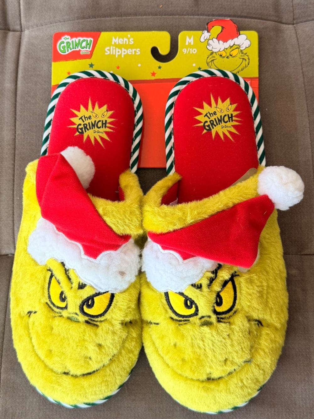 The Grinch Santa Slippers